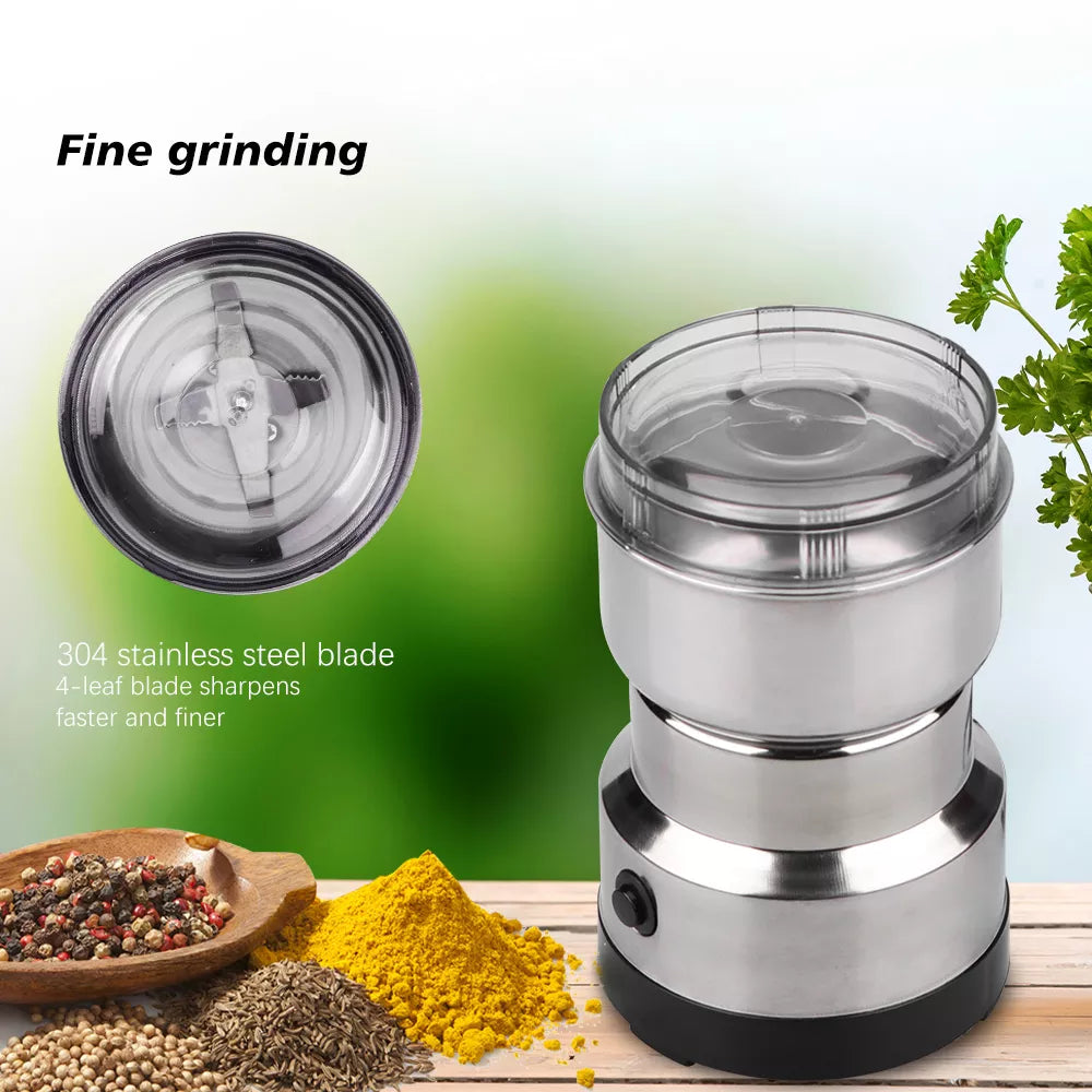 Mini Electric Grinder – Grinder Machine For Kitchen – Coffee Grinder – Spice Grinder Pepper & Dry and Garam Masala Grinder Machine – Stainless Steel – Original 330W – Kitchen Accessories