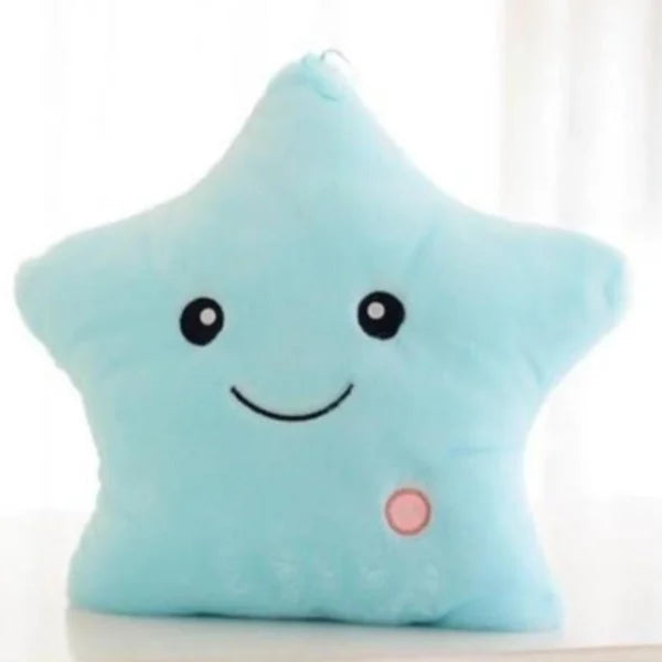 Creative Toy Luminous Relax Body Pillow Soft Stuffed Plush Glowing Colourful Star Shape Cushion Led Light Night Light Toys Gift For Kids Children