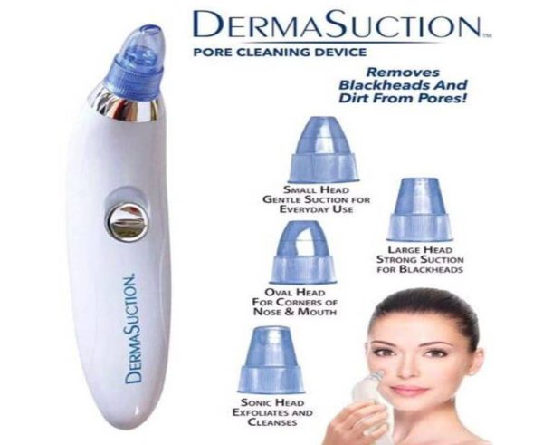 Blackhead Removal Machine – Derma Suction 3 In 1 Black Head Remover Machine-Acne Pimple Pore Cleaner Vacuum Suction Tool