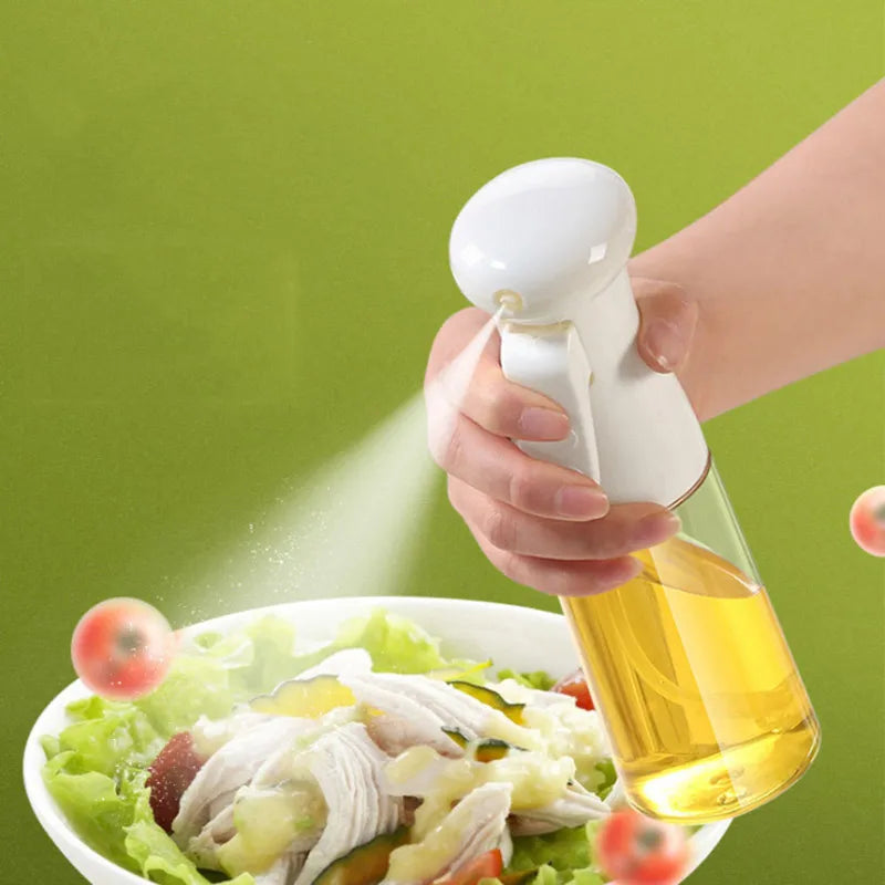 200ml Plastic Glass Kitchen Cooking Spray Bottle – BBQ Olive Oil Sprayer & Vinegar Spray Bottle